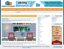 Tablet Screenshot of freegamesnews.com
